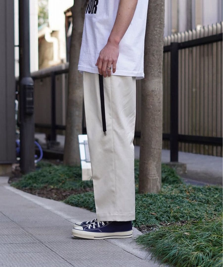 パンツ WACKOMARIA DOUBLE PLEATED CHINO TROUSERS