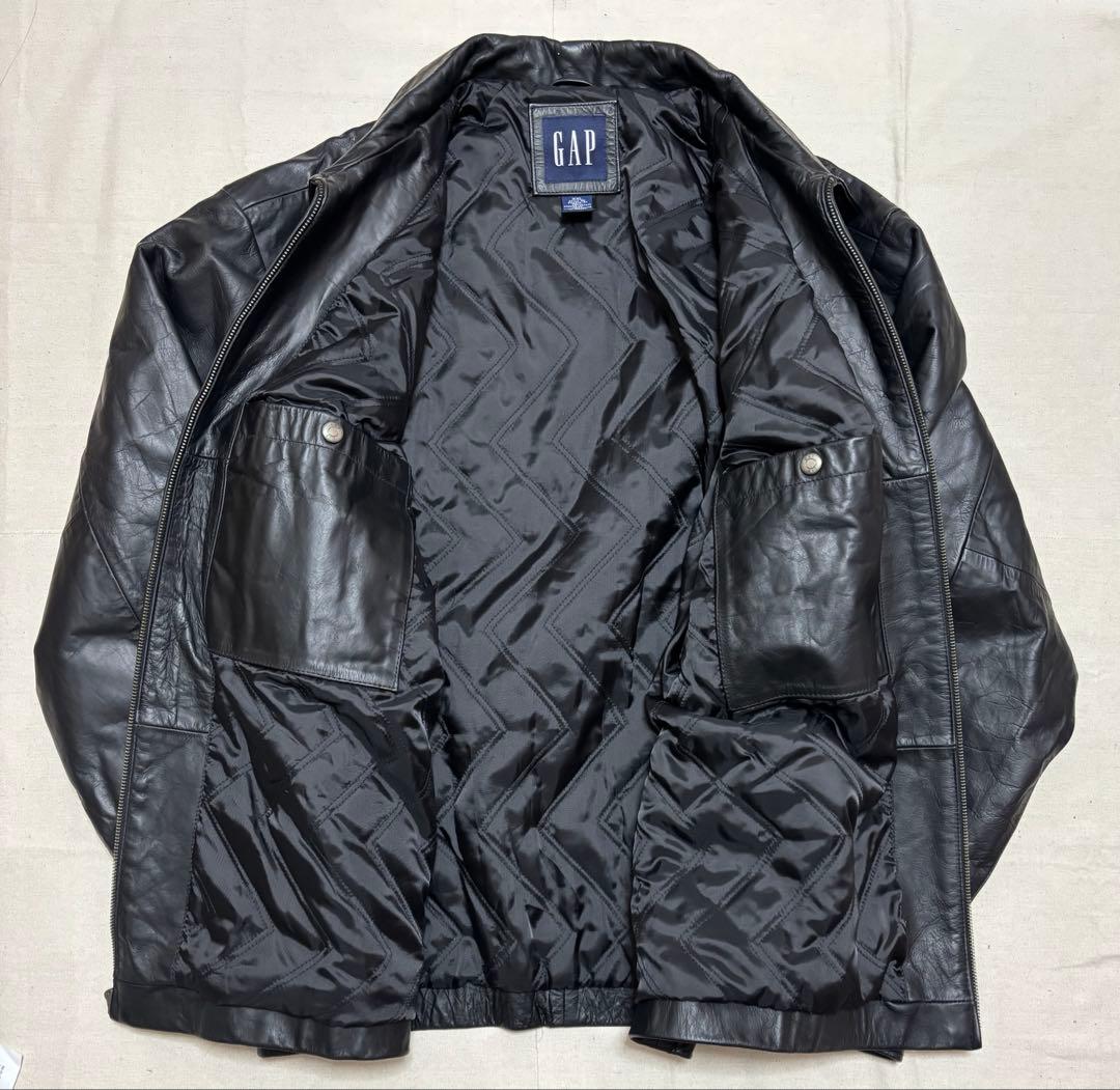 【美品】90's OLD GAP オールドギャップ　 レザージャケット　野村訓市