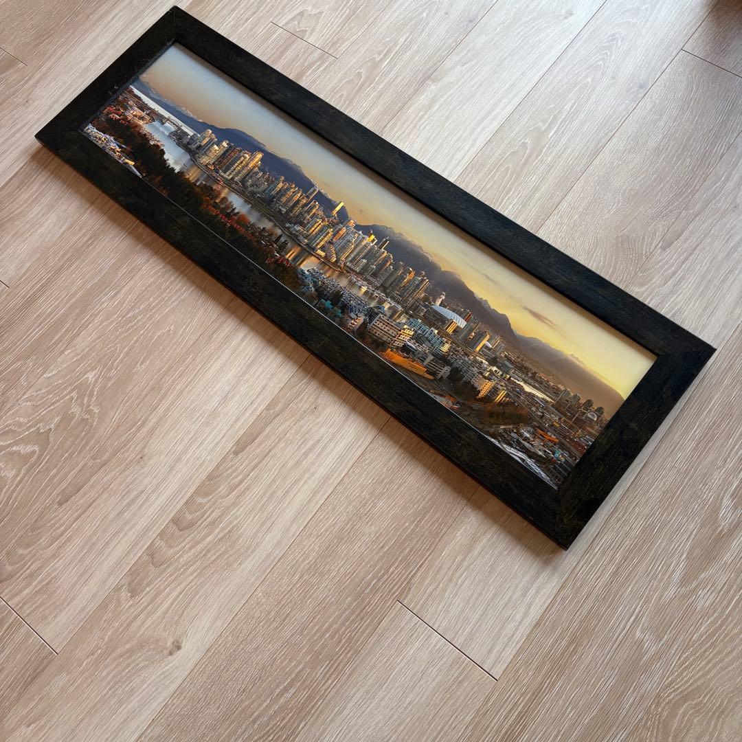 バンクーバー風景写真 木製フレーム付き