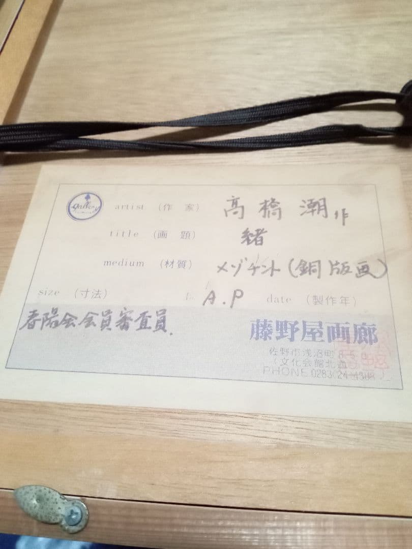 限定価格中高橋潮作品(緒)