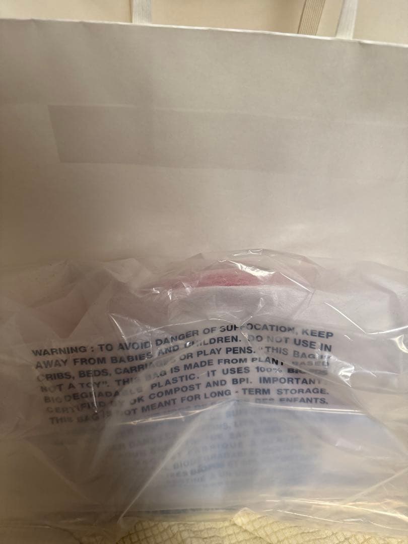 COMME des GARÇONS リボン付きレッドバッグ