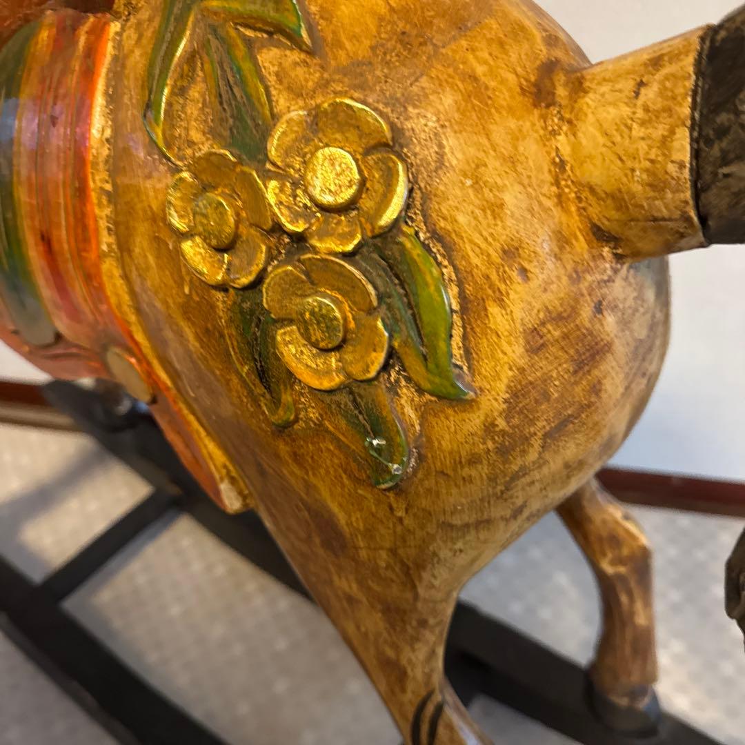 木製 ロッキングホース 【木馬】100cm