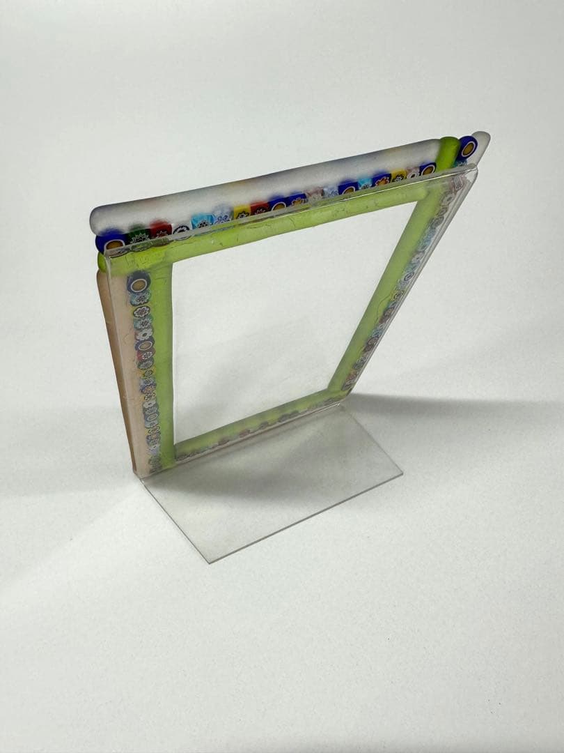 イタリア製　ベネチアガラス　フォトフレーム