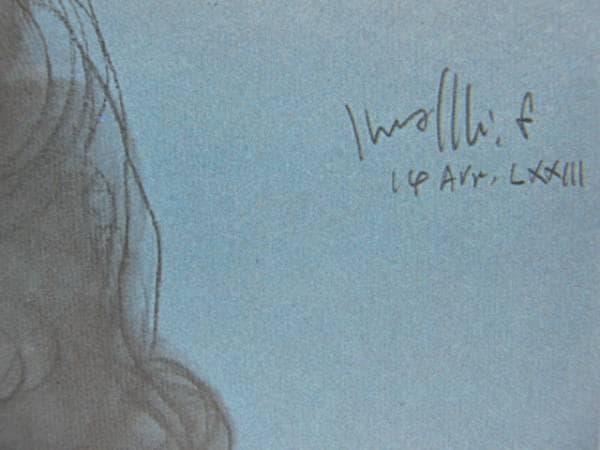 古沢岩美、なかよし、希少大判画集画、新品額装付、状態良好