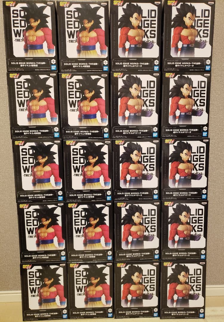 ドラゴンボール 超サイヤ人4 悟空 ベジータ フィギュア各10個 計20個セット