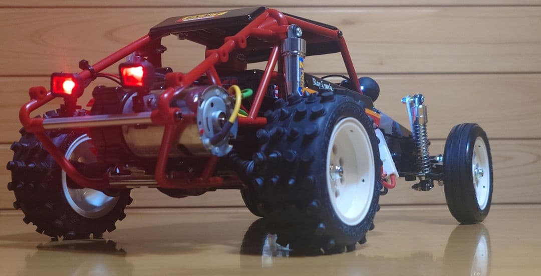 タミヤRCワイルドワンLEDライト付プロポ＆バッテリー充電器付完成品