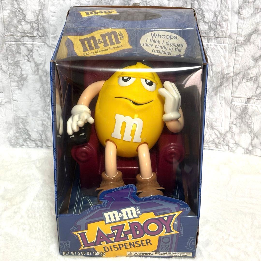 m&m's ディスペンサー　イエロー　LA-Z-BOYソファーエムアンドエムズ
