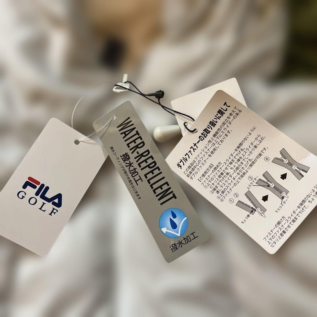 新品Ｌサイズ　フィラゴルフレディース撥水加工フード付き高級ダウンジャケット