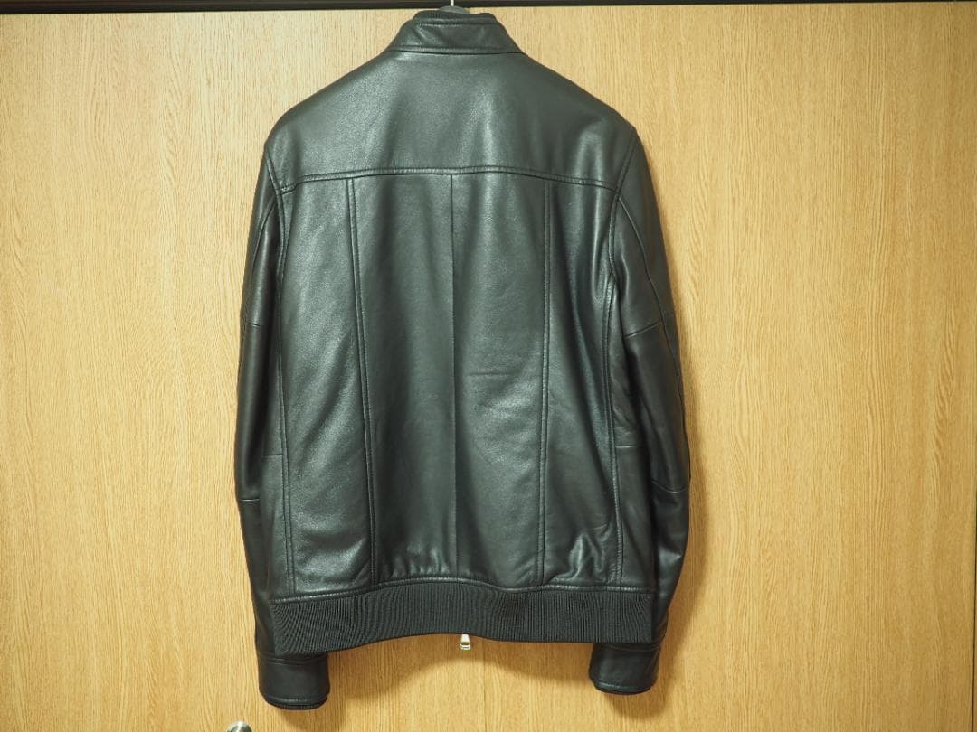 AKM Contemporary 中綿レザーブルゾンＬブラック
