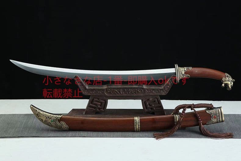 清腰刀刺繍春刀一体模様鋼唐横刀牛尾刀 古兵器 武具 刀装具 日本刀 模造刀 居合