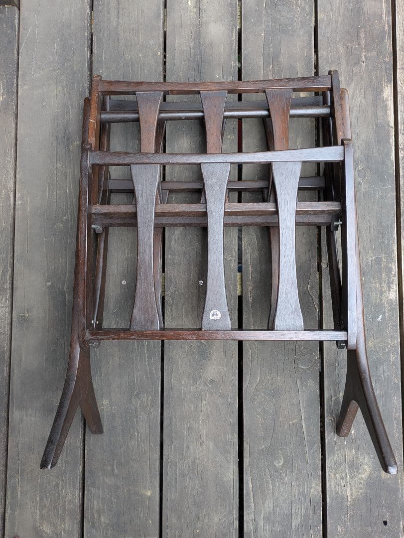 オールドマルニ　マガジンラック　2段　ヴィンテージ　マルニモッコウ　昭和レトロ