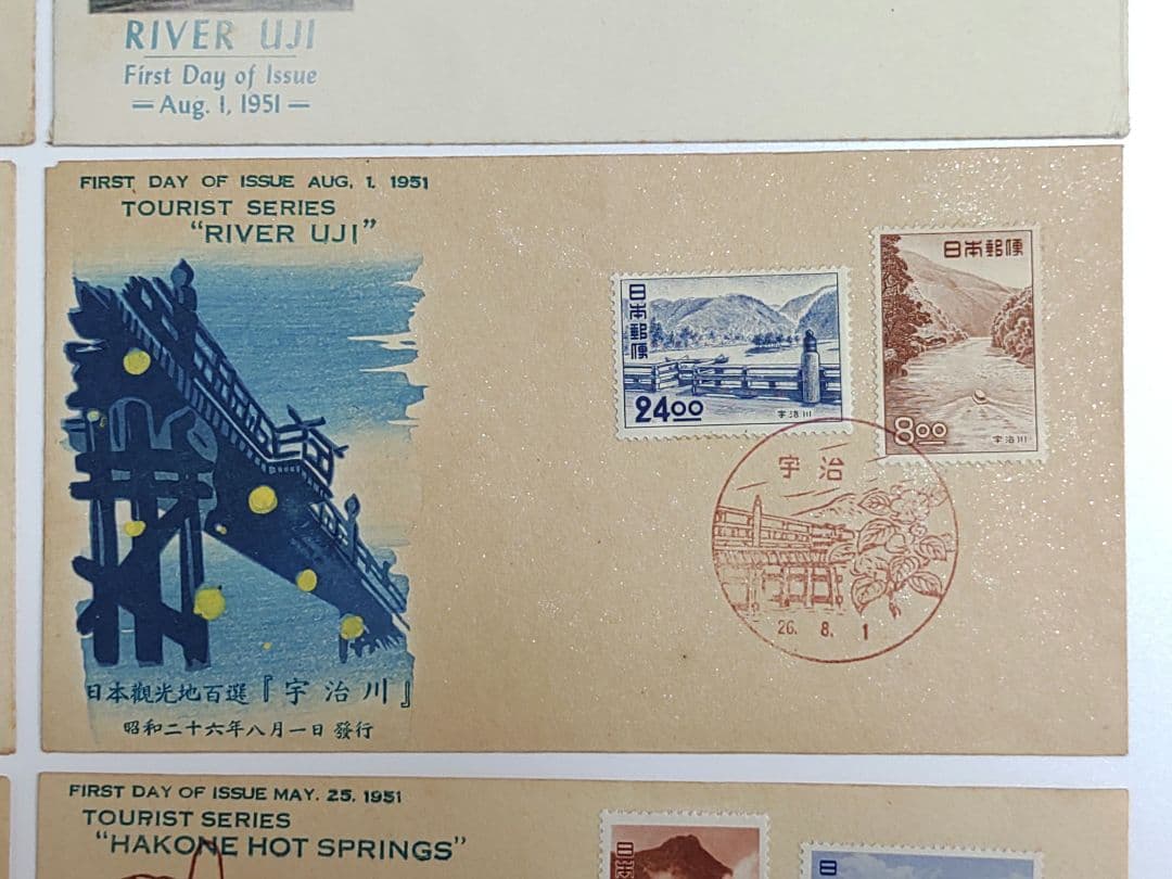 日本観光地百選 & 十選 TOURIST SERIES FDC 初日カバー 6点