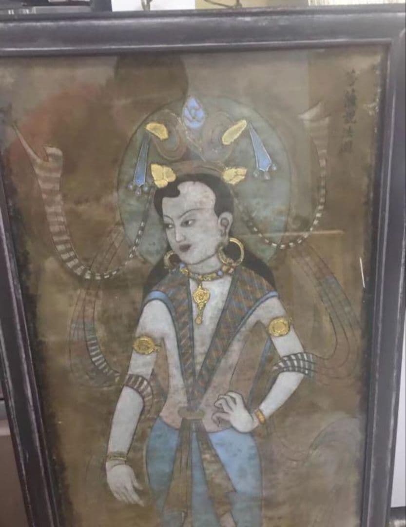 【希少】時代物　唐卡 唐物 仏様