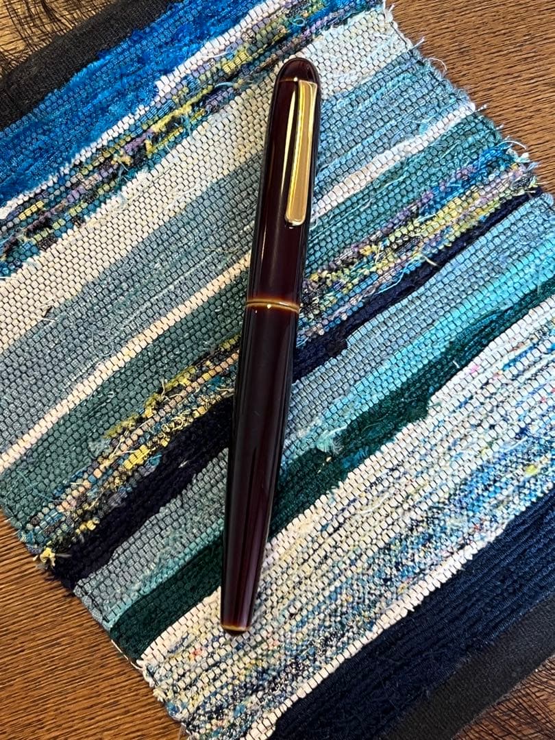 中屋万年筆 碧溜塗り