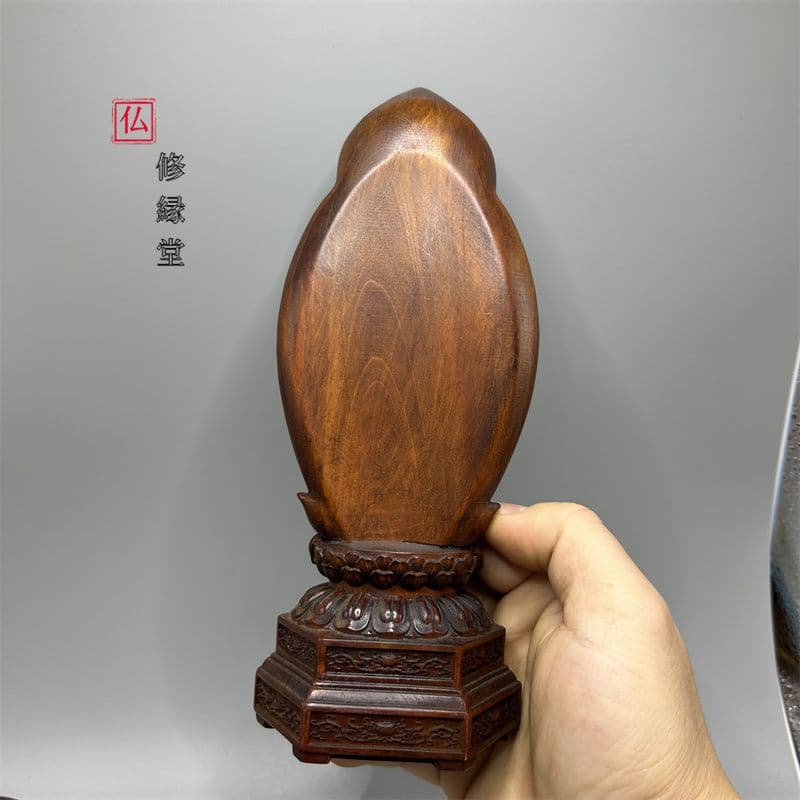 【修縁堂】職人手作り 西方三聖 精彫造像 観音菩薩 阿弥陀如来 勢至菩薩 木彫り