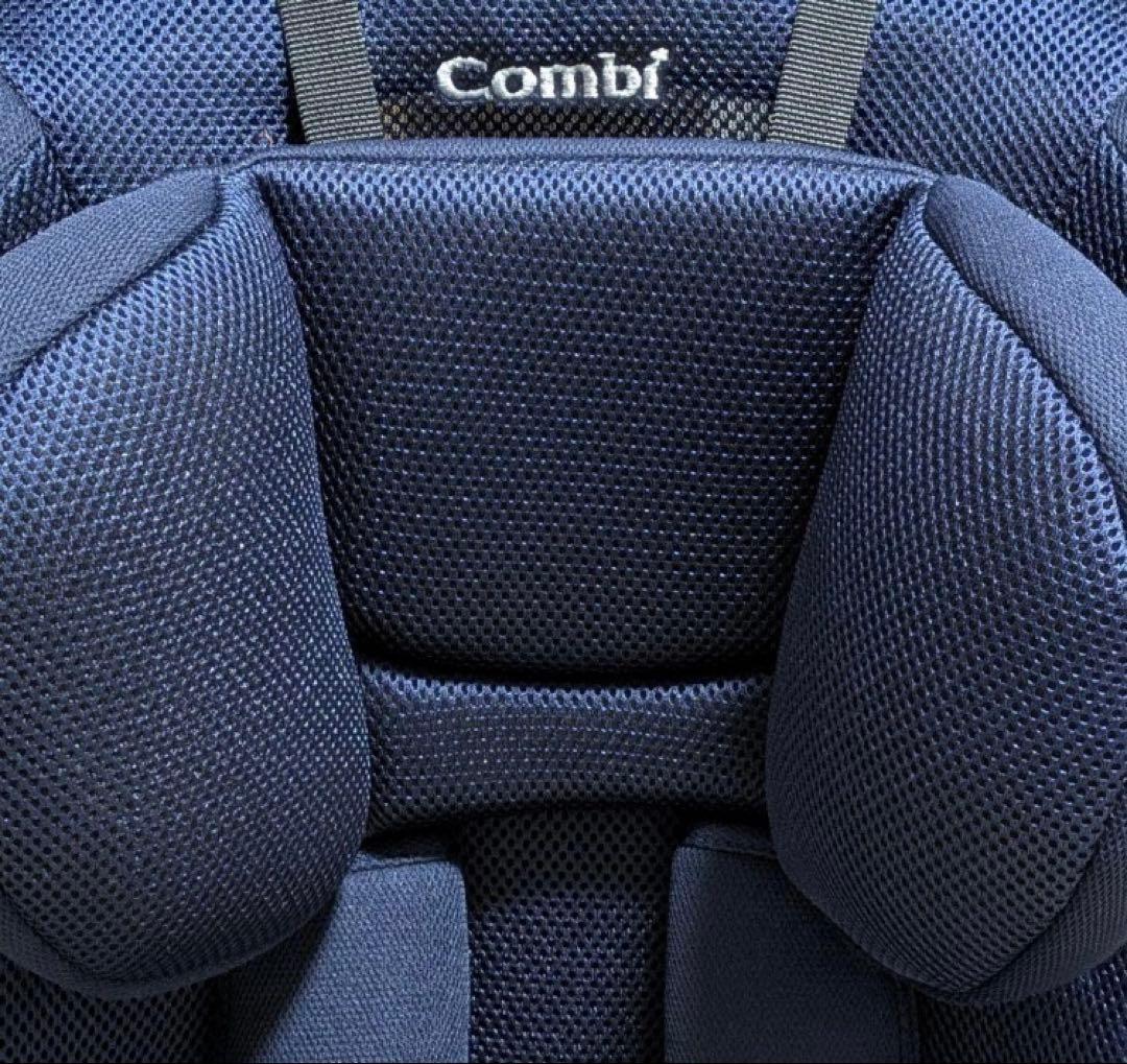 美品 コンビ ジョイトリップ エアスルー GH ネイビー ジュニアシート