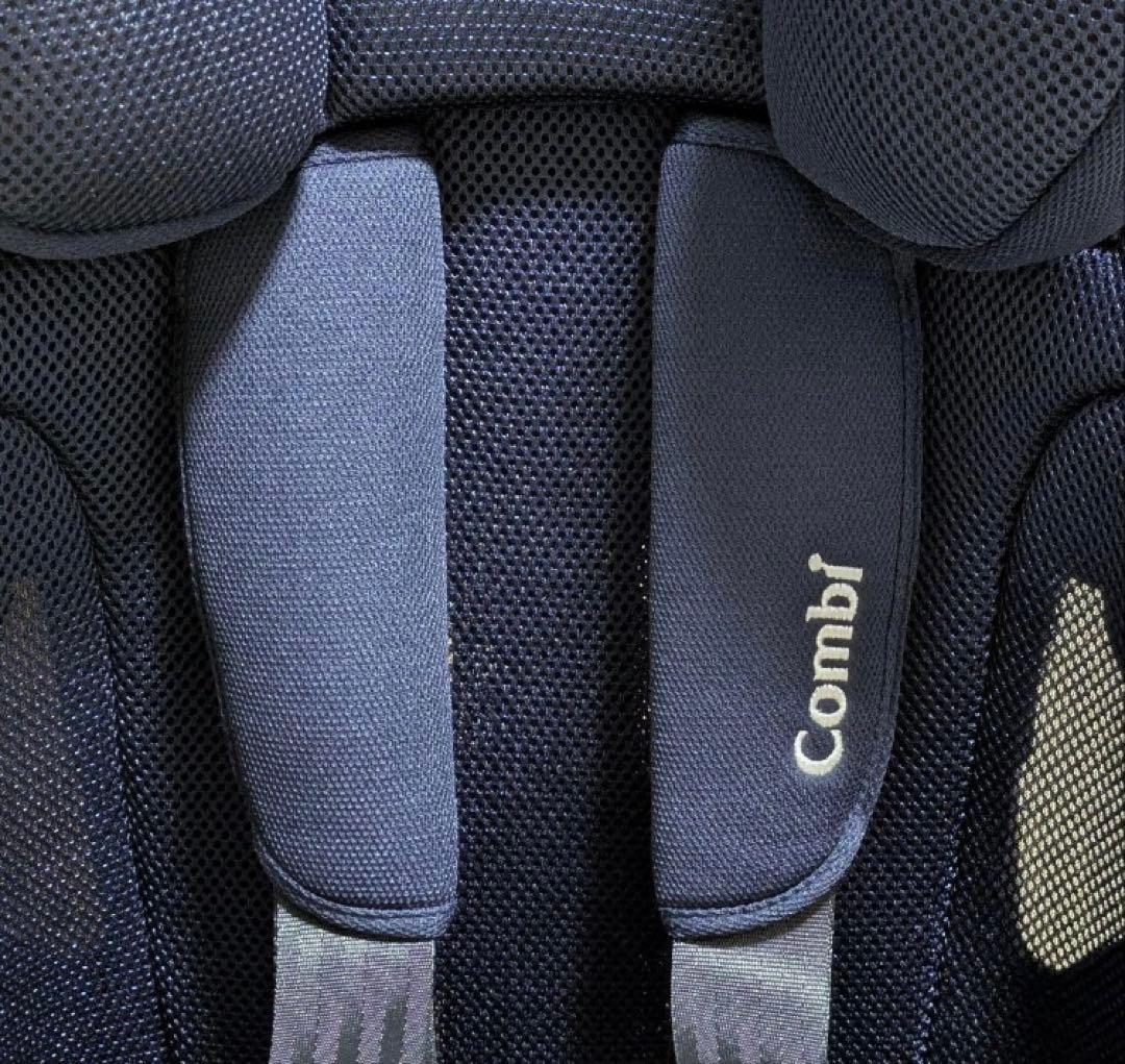 美品 コンビ ジョイトリップ エアスルー GH ネイビー ジュニアシート