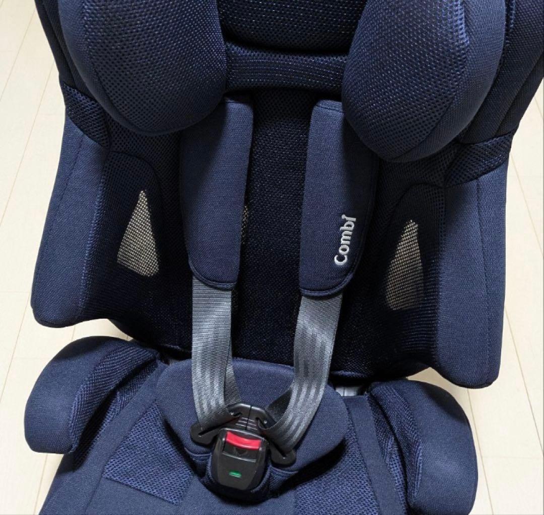 美品 コンビ ジョイトリップ エアスルー GH ネイビー ジュニアシート