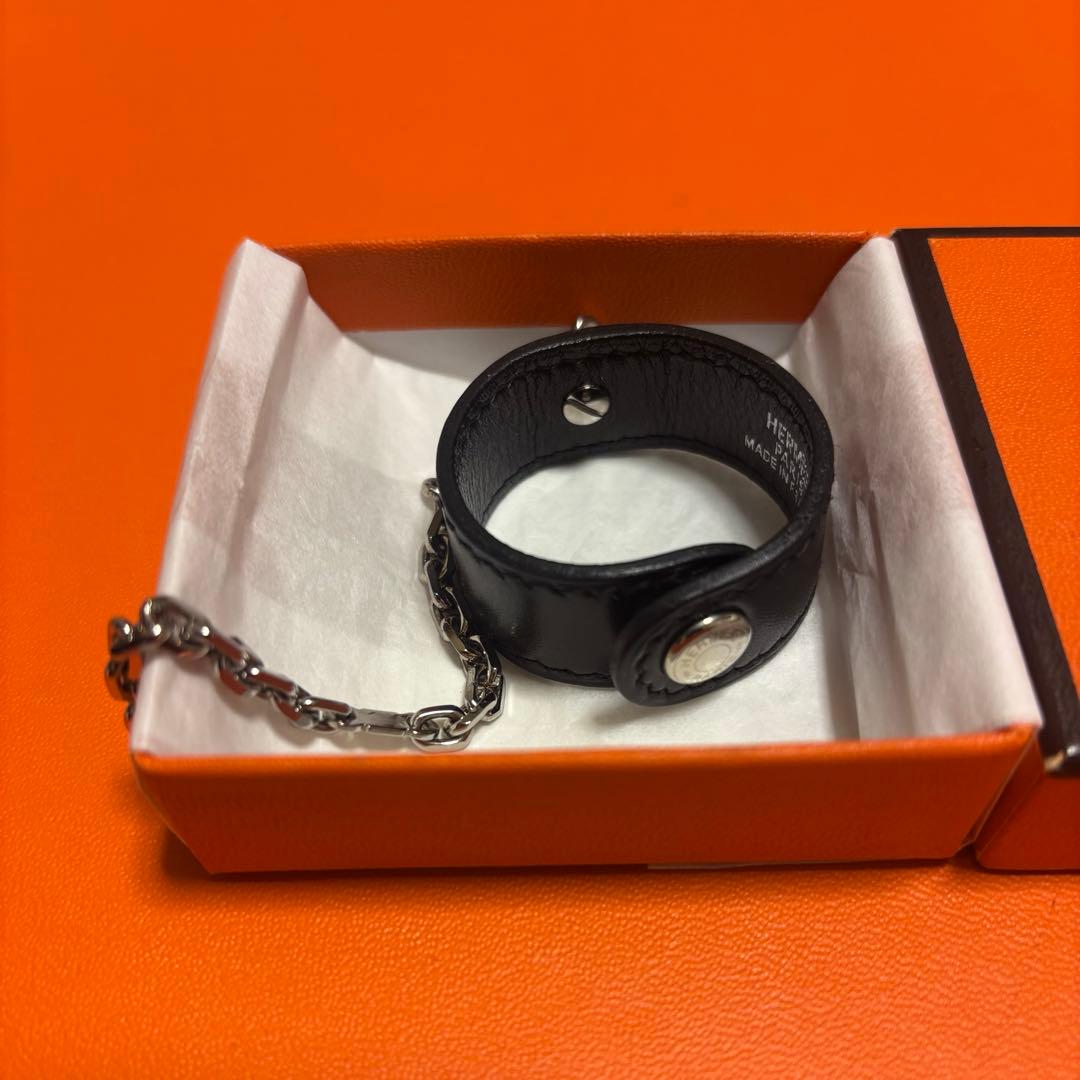 ◆エルメス HERMES グローブホルダー ブラック シルバー 美品