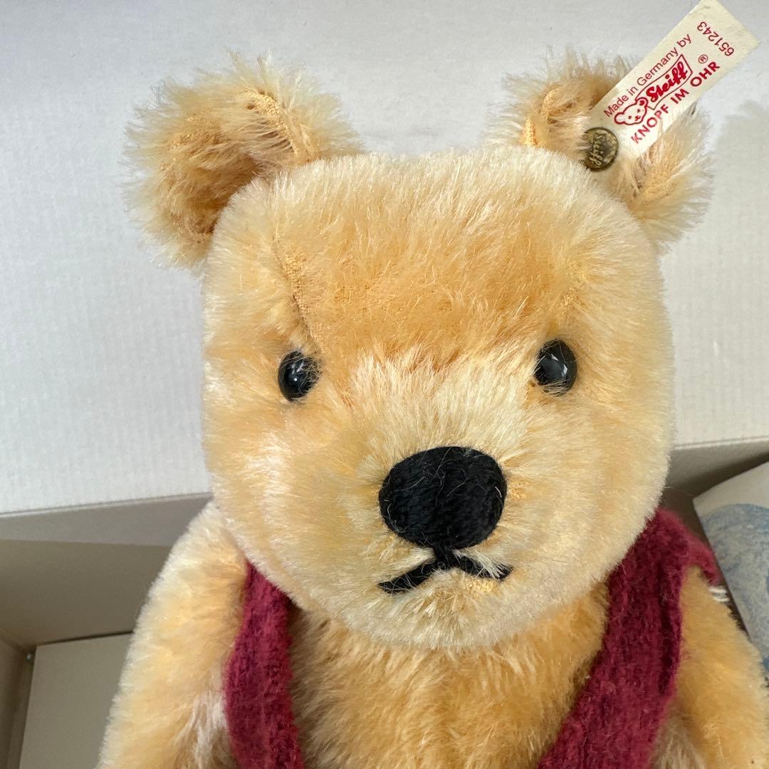 シュタイフ プーさん 限定ピンバッジ付き　1994 ディズニーワールド