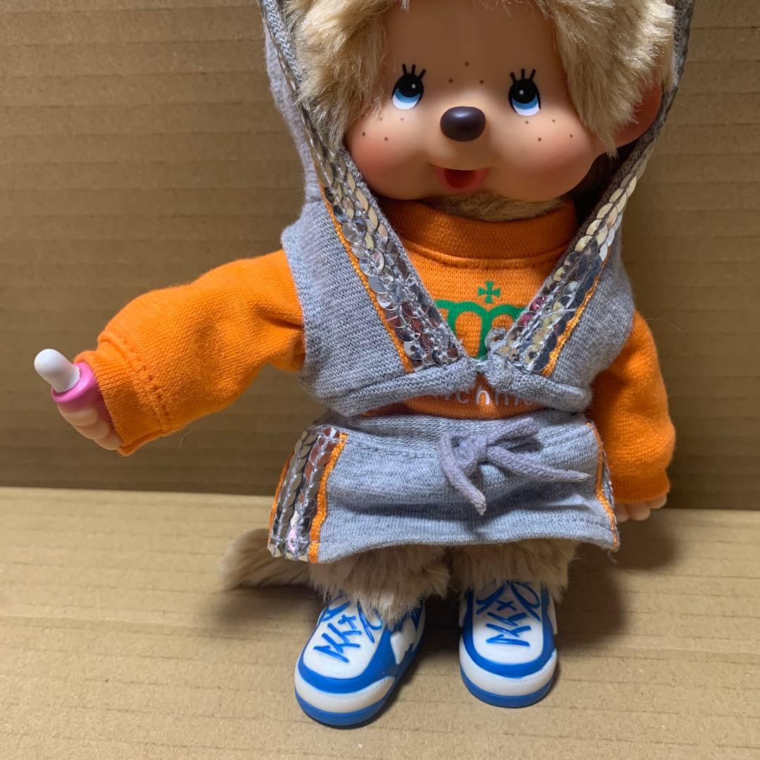 【希少】モンチッチ　女の子　ツインテール　ベージュ　ブルーアイ