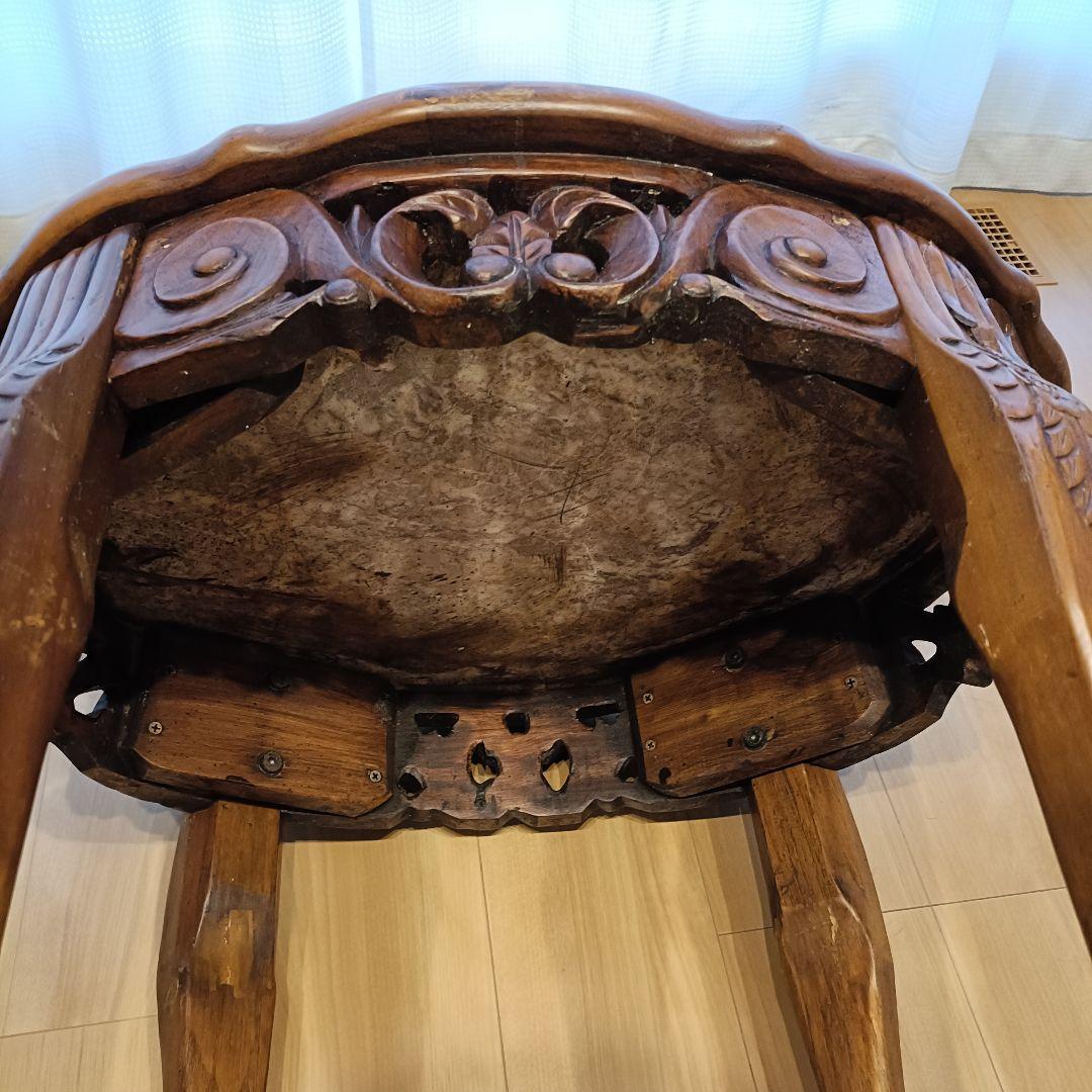 大理石 サイドテーブル 猫脚 アンティーク ヴィンテージ ロココ 飾り 西洋家具