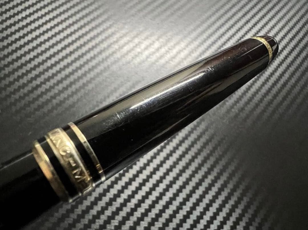 美品 モンブラン エボナイト芯 144 万年筆 EF ブラック 全金