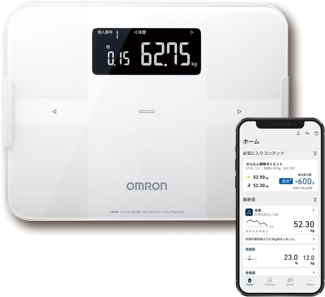 オムロン 体重 体組成計 KRD-603T2-W
