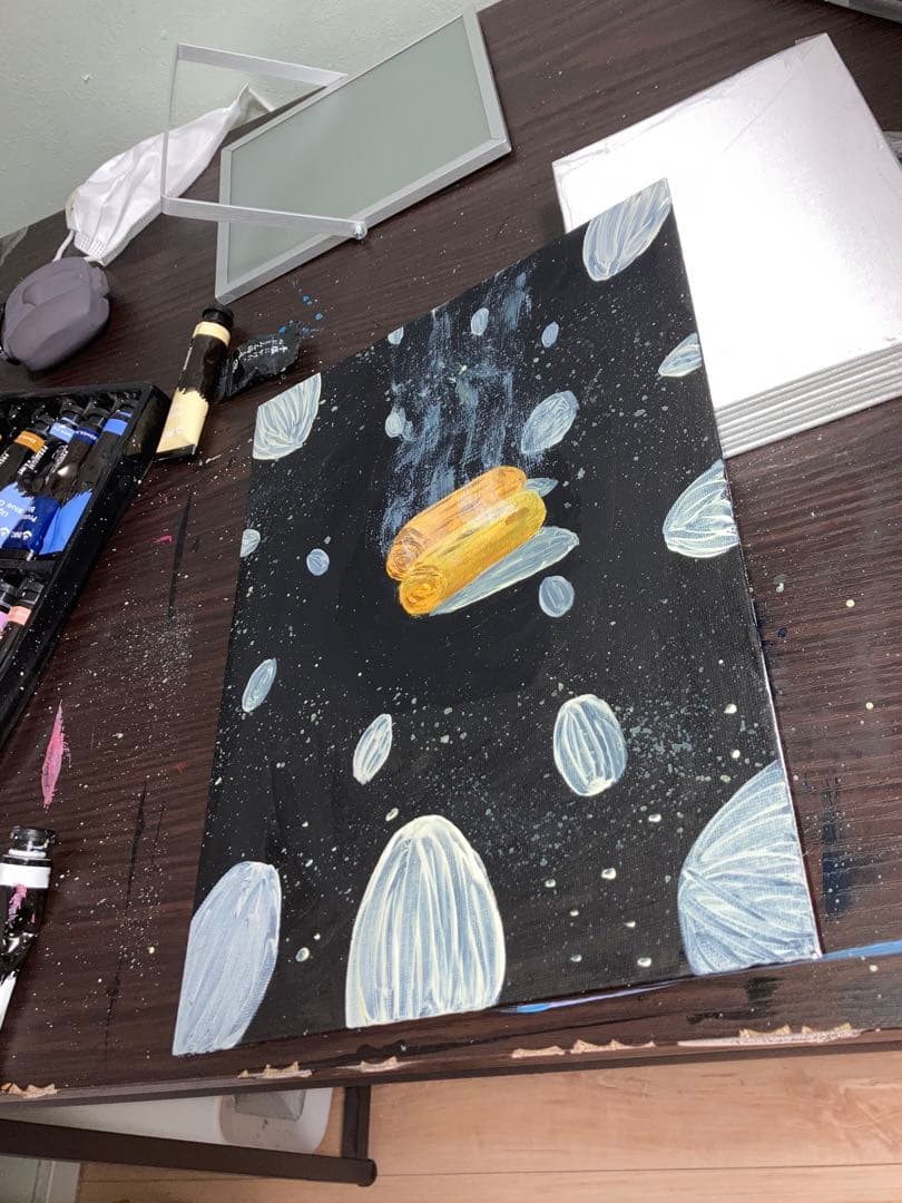 卵焼きの絵を描きましたぜひ買ってみてください！結構可愛い笑笑笑