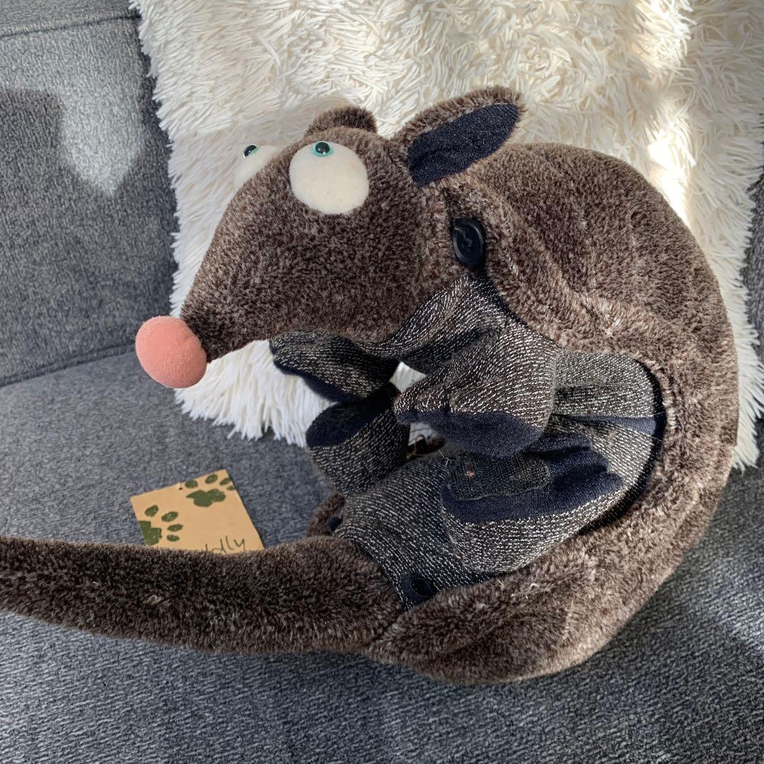 希少　アルマジロ　ぬいぐるみ　カドリー　Cuddly 日本製　NO SIDE