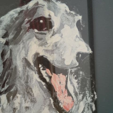 作品名:ボルゾイ(リロイ・ニーマン作シルクスクリーン)