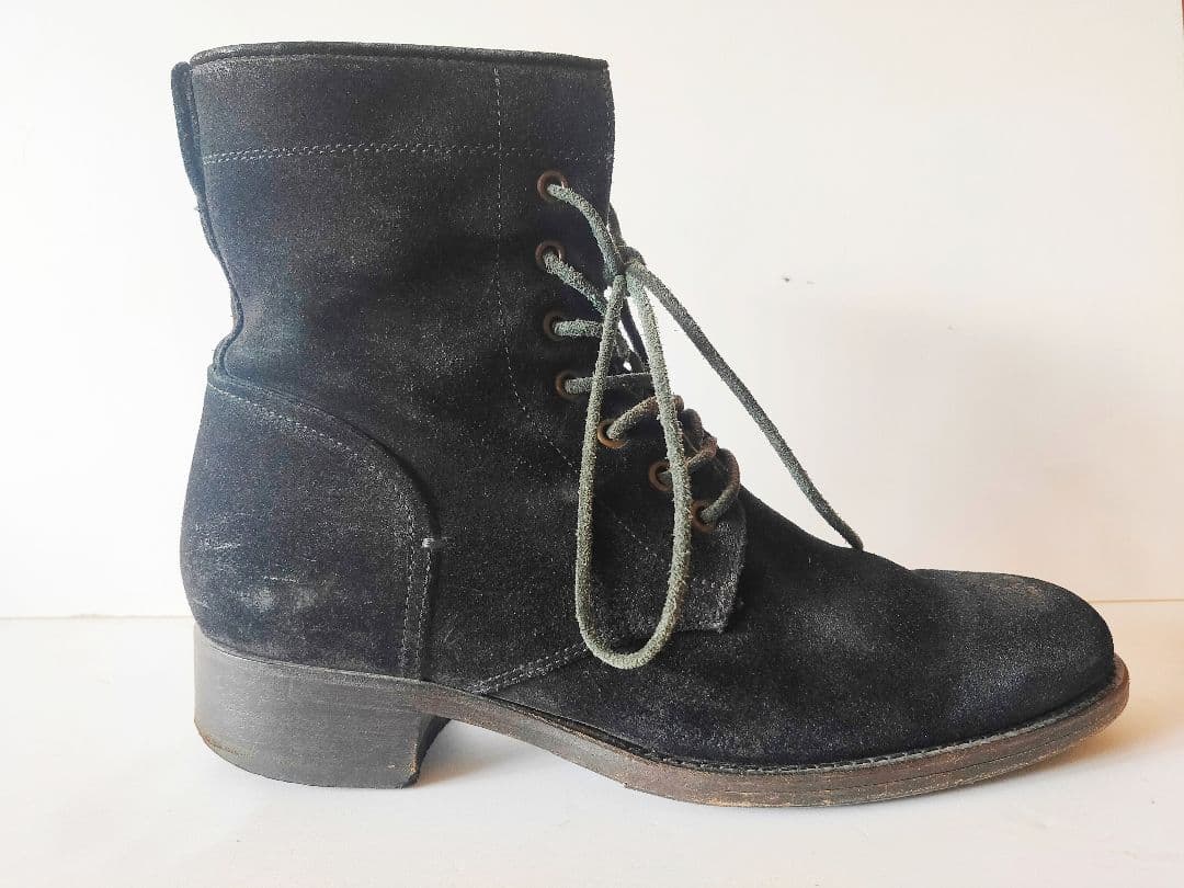 ブッテロ BUTTERO レースアップブーツ b2294 オイルドスエード