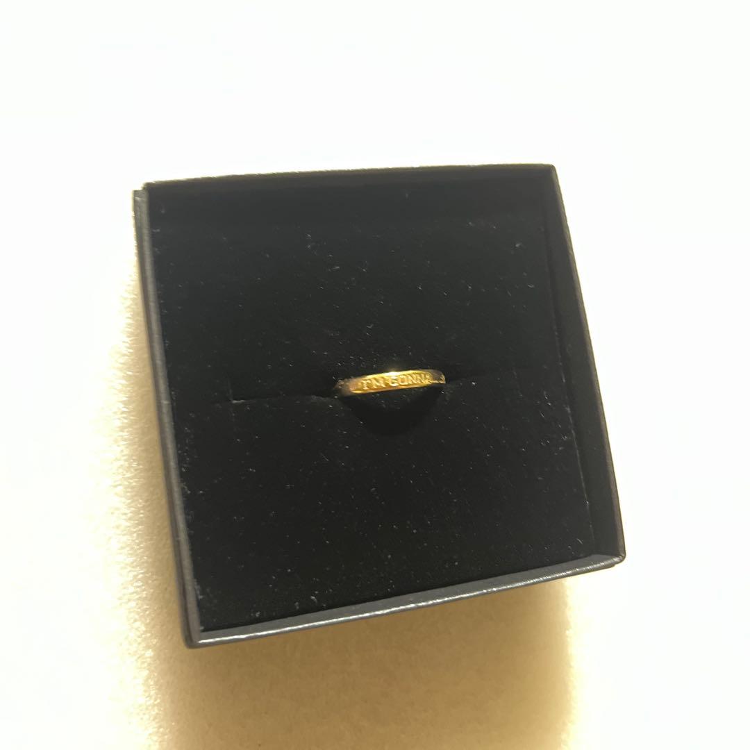 ヒロアカ　メッセージリング　爆豪勝己　K10 イエローゴールド