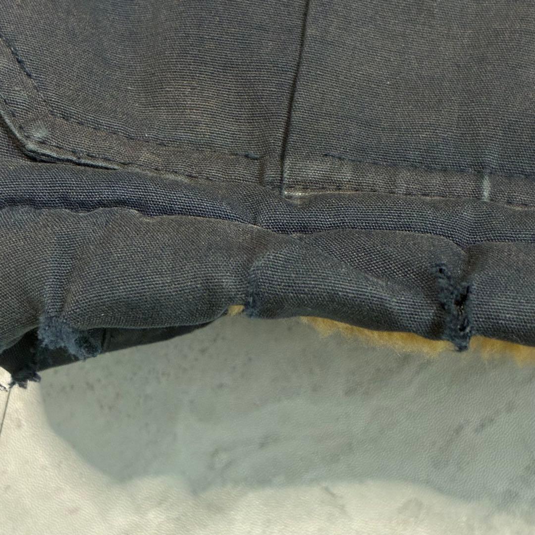 カーハート 裏ボア ダック地パーカー ネイビー アメカジ ストリート ワーク