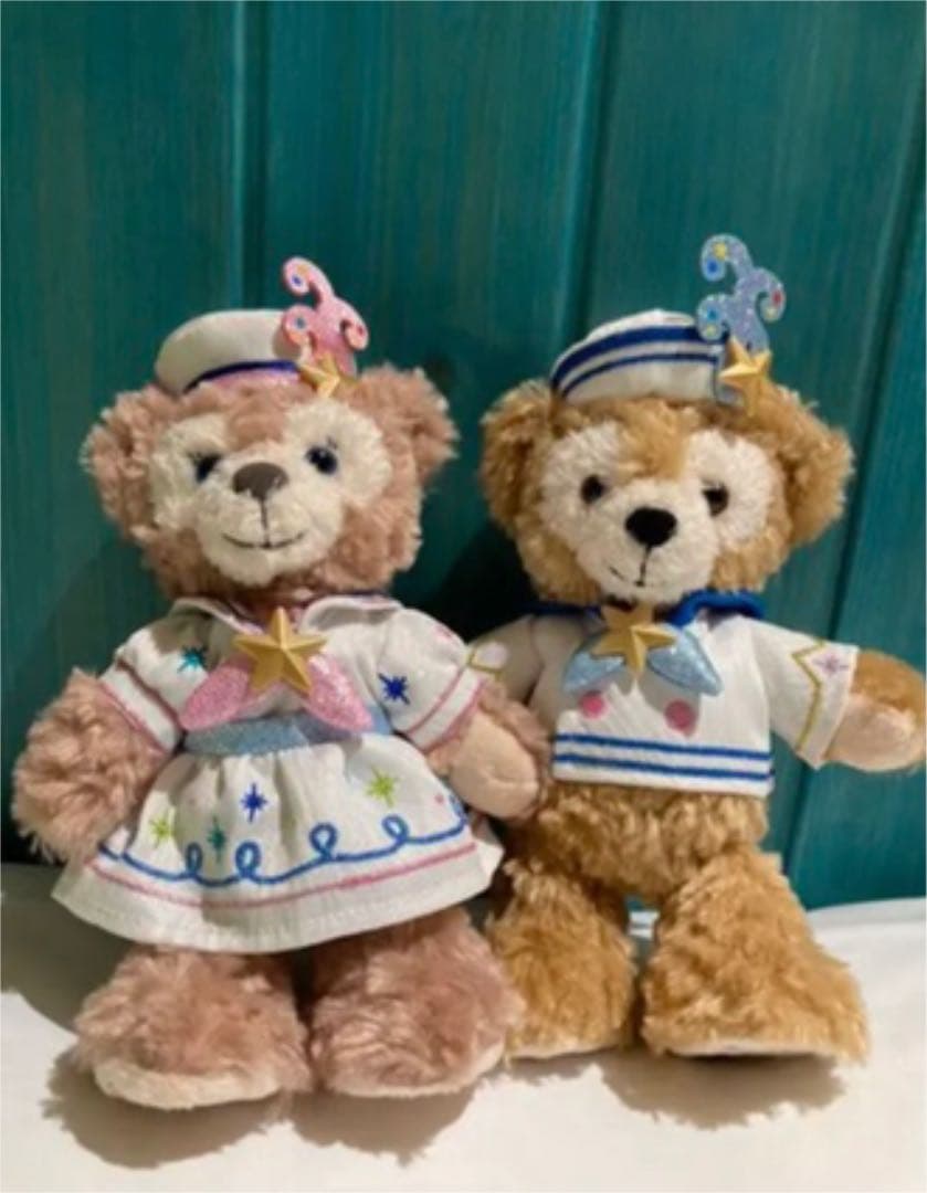 ダッフィー &シェリーメイ♡ ポージープラッシー ディズニーシー