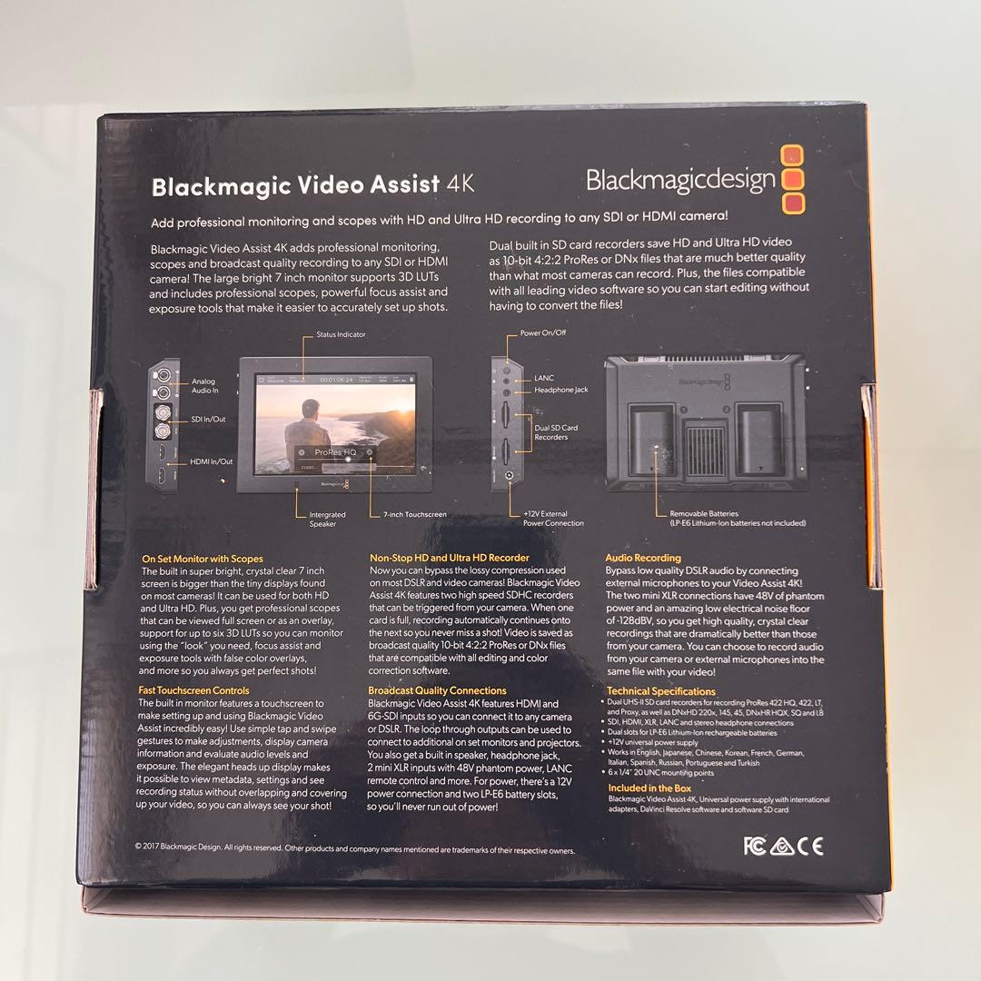 映像用ケーブル Black magic Video Assist 4K