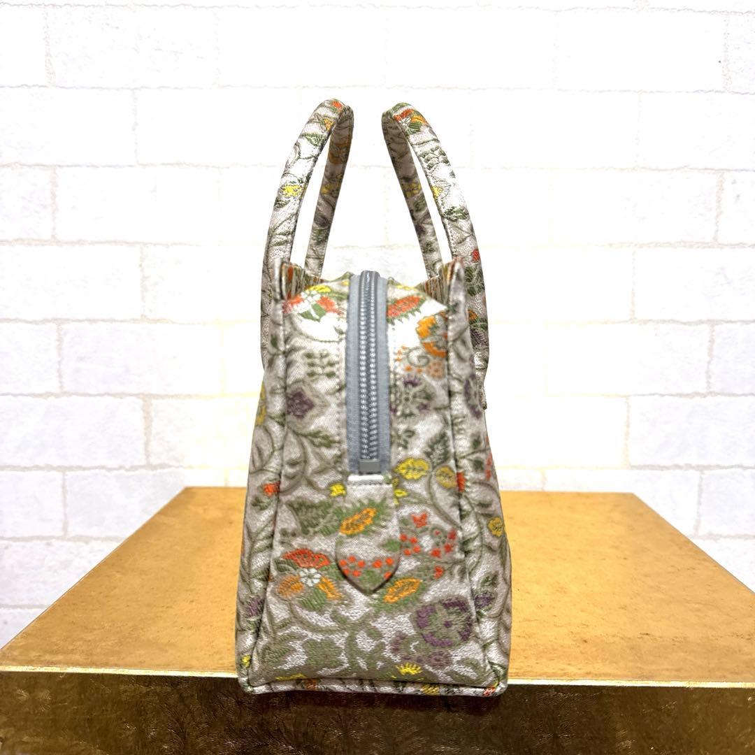 正絹 早雲寺文台裂文様 常きわ 利休バッグ 和装バッグ 名物裂