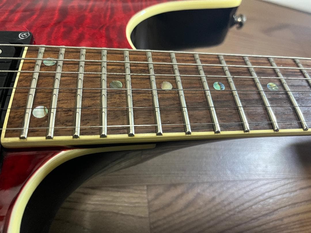 Cort KX1X 虎目　シースルーレッド　Duncan　ソフトケース付