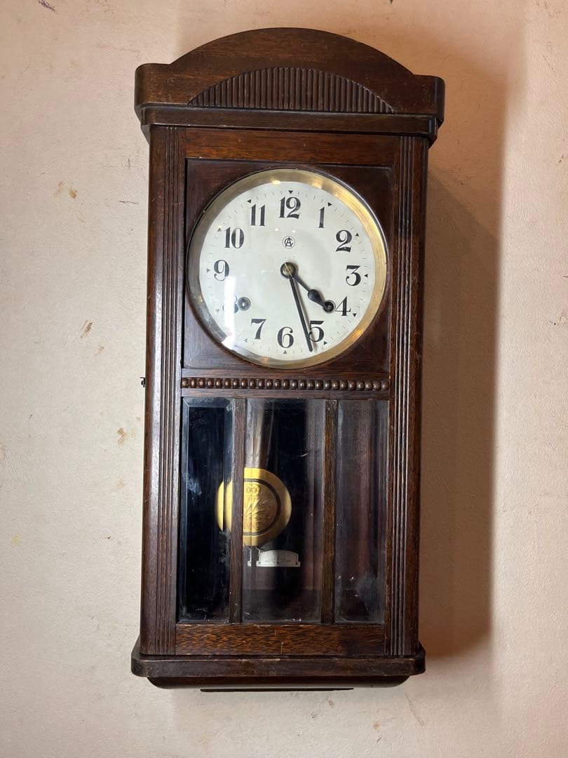 愛知時計　ドイツ仕様　柱時計　古時計　振り子　ゼンマイ　ボンボン　レトロ　精工舎