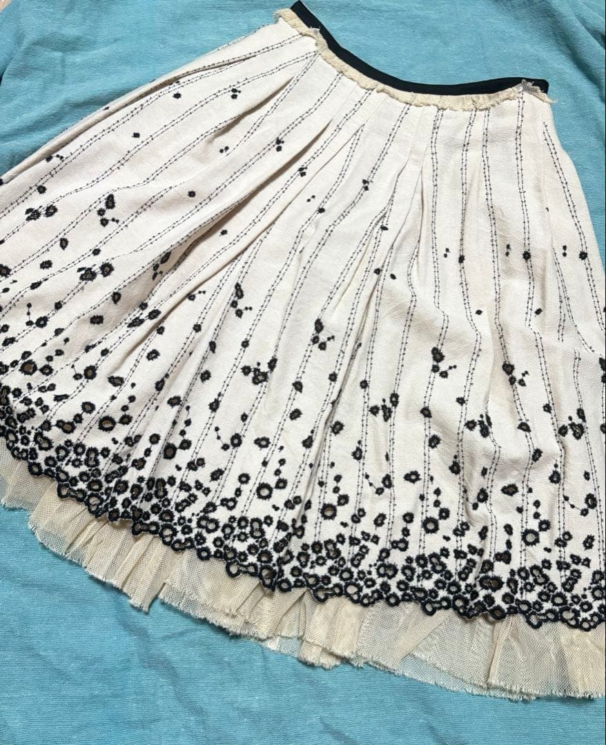 ミナペルホネン　チュールスカートsunny spots