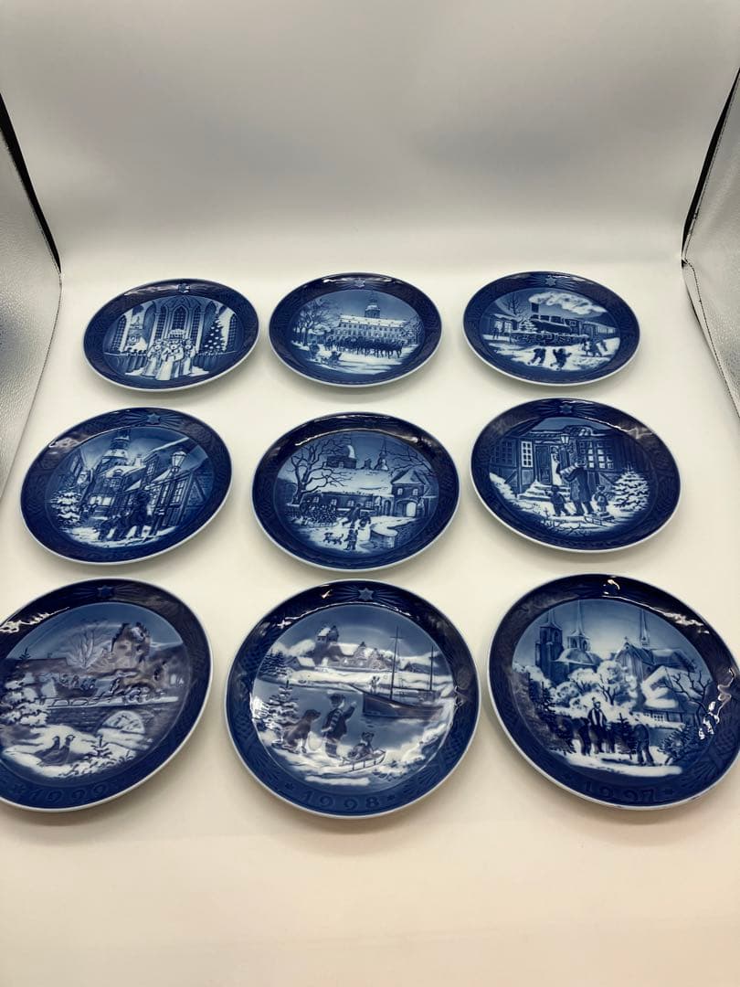 ロイヤルコペンハーゲン　イヤープレート　9枚 1991〜1999年　1990年代