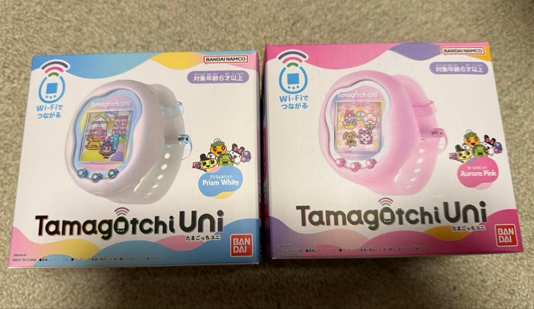 【新品未開封】 Tamagotchi Uni Aurora Pink White