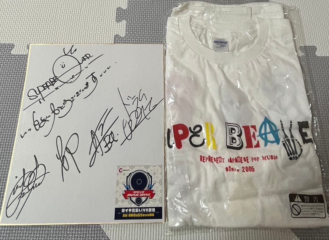 SUPER BEAVER サイン入り色紙＋Tシャツ