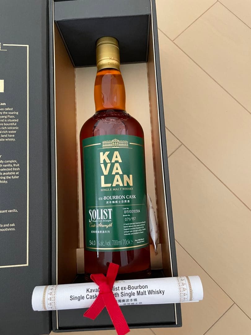KAVALAN カバラン　ソリスト　カスクストレングス　バーボンカスク
