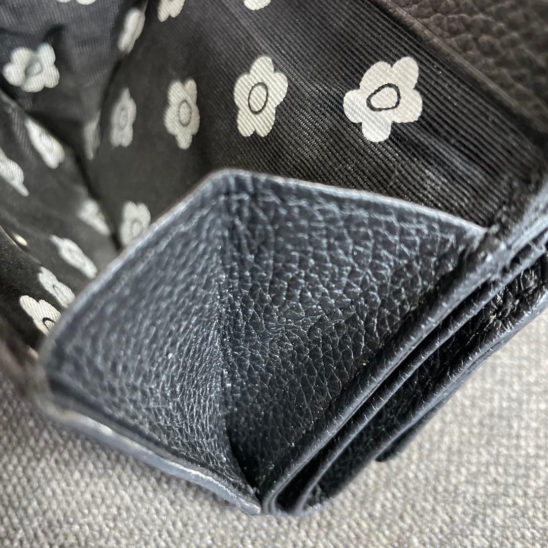 【MARY QUANT】ミニウォレット　財布　レター型　ブラック
