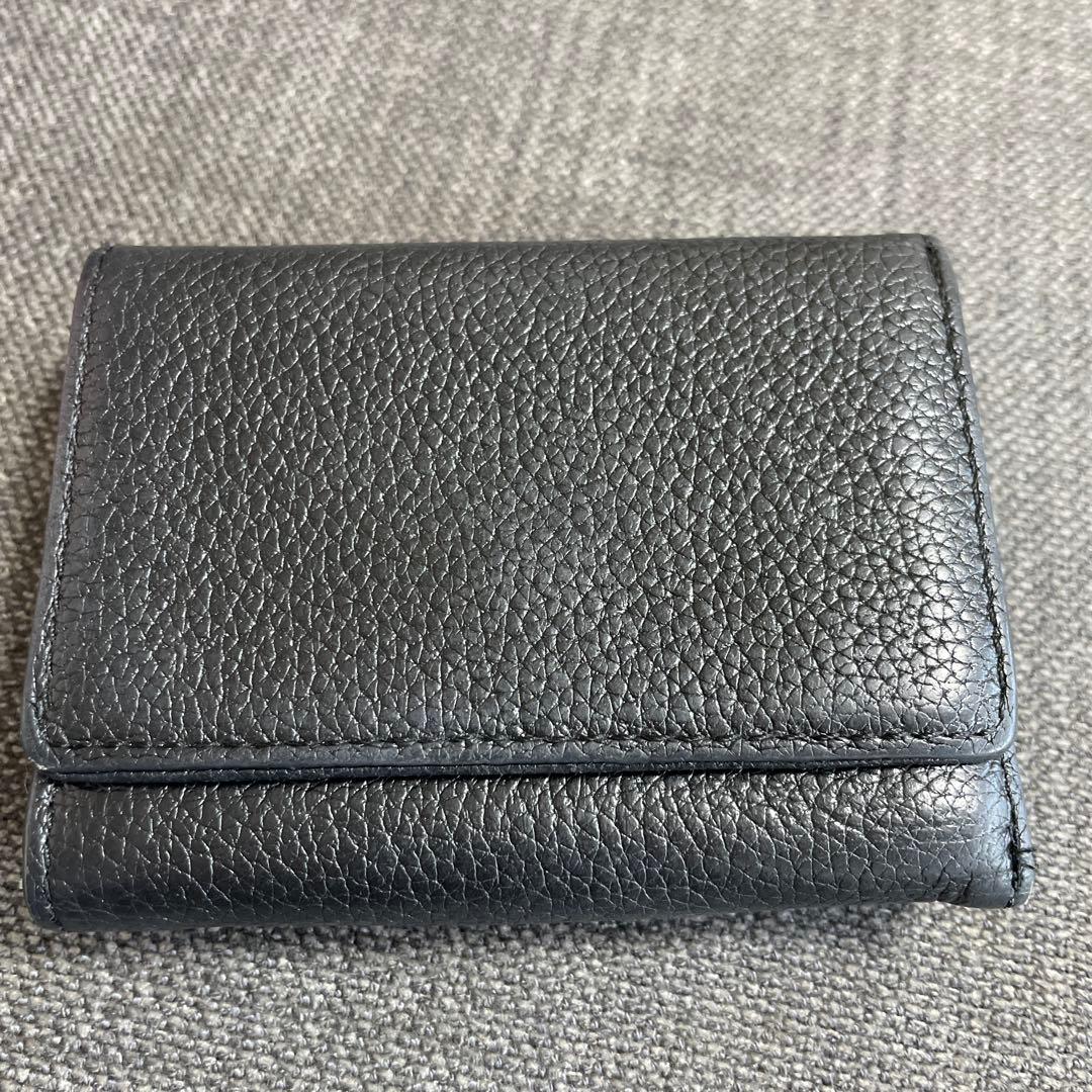 【MARY QUANT】ミニウォレット　財布　レター型　ブラック