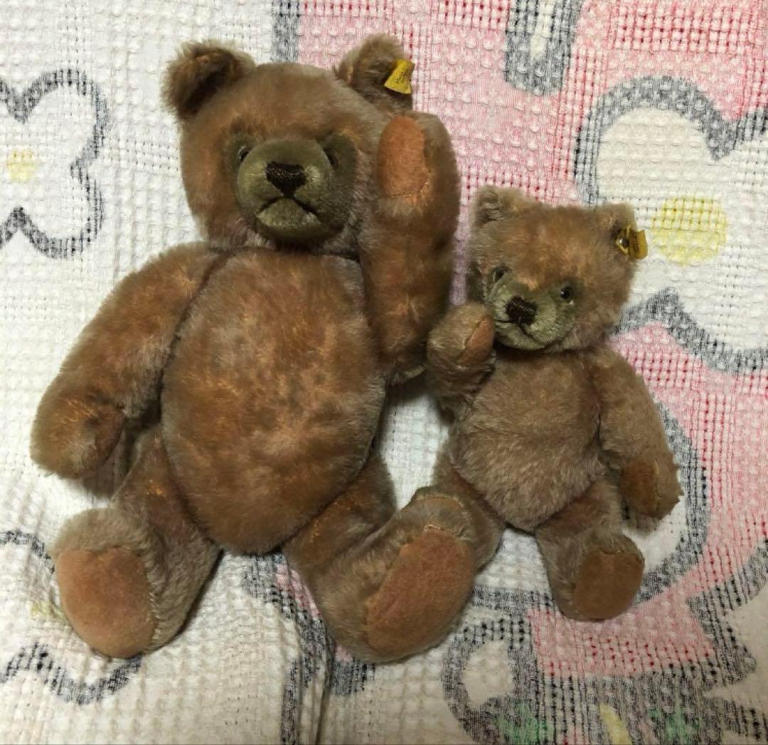 シュタイフ　ヴィンテージ アンティークベア　テディベア　2体セット　中古品