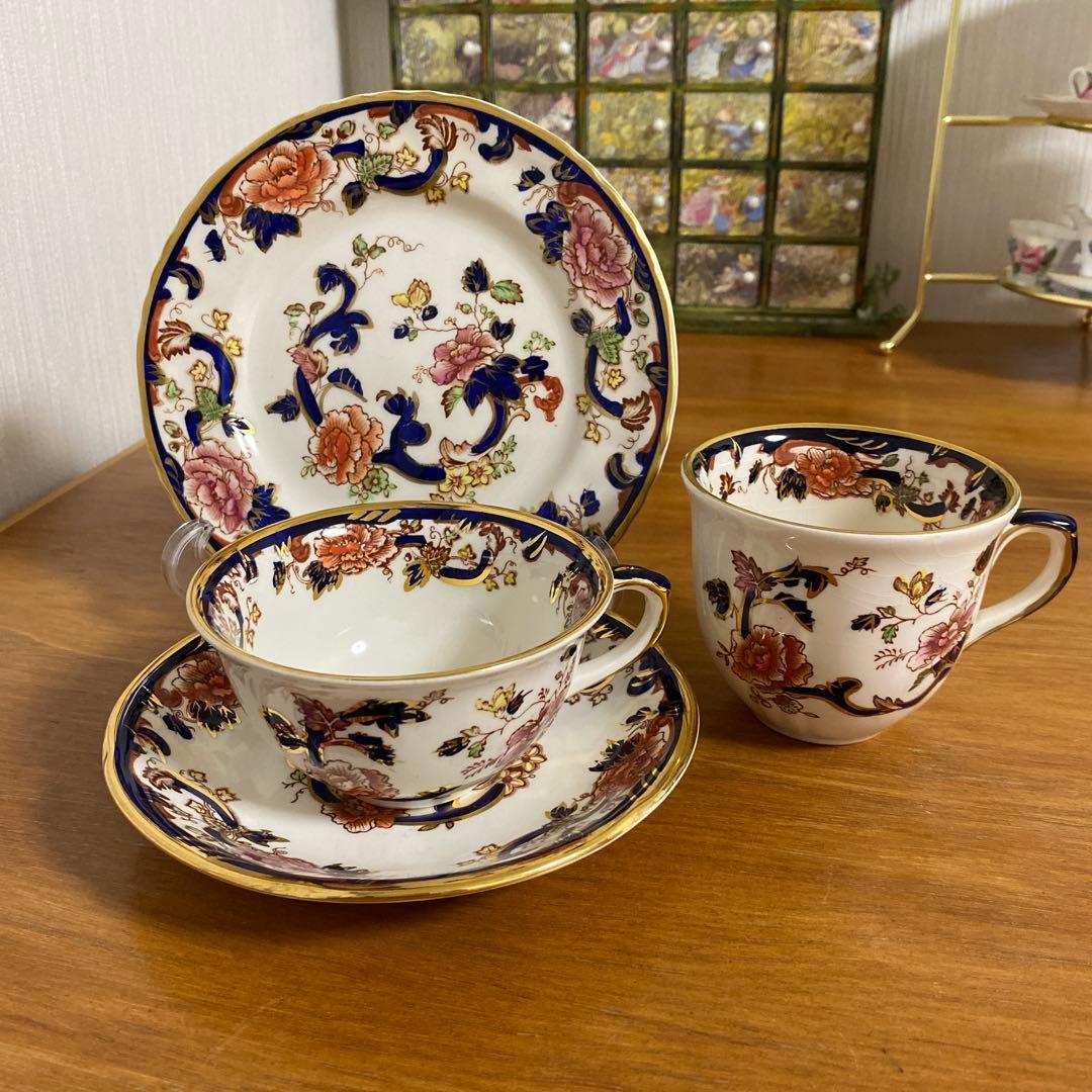 一粒で2度美味しい　メイソンズ　ブルーマンダレイ　カップ2種　ソーサー　プレート