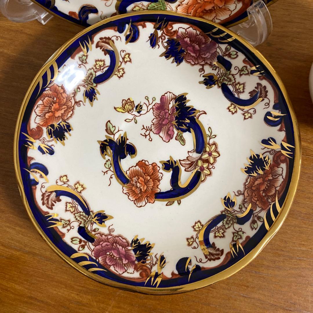 一粒で2度美味しい　メイソンズ　ブルーマンダレイ　カップ2種　ソーサー　プレート