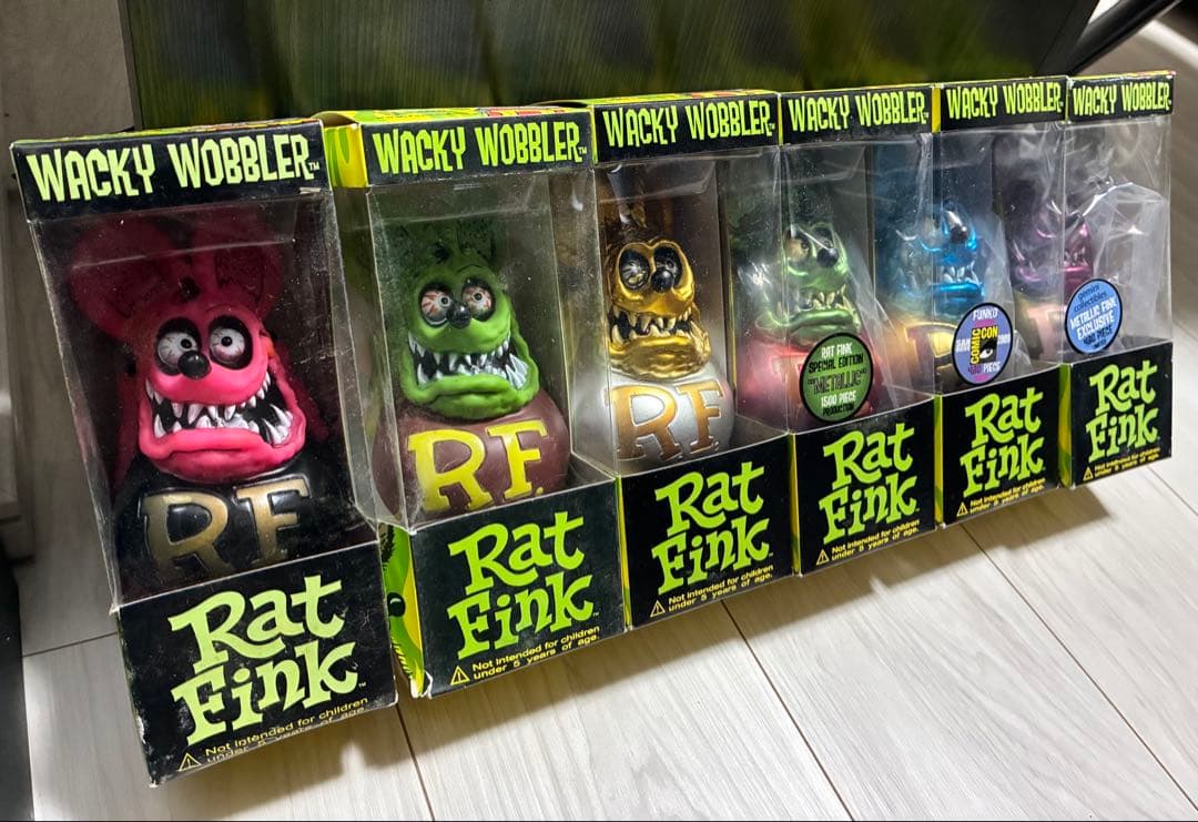 ★RATFINK★ フィギュア 【6体セット】 WACKY WOBBLER